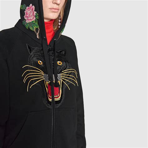 gucci embroidered hooded sweatshirt|vintage Gucci sweatshirt for sale.